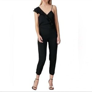 Parker Black Ruffled Jumpsuit